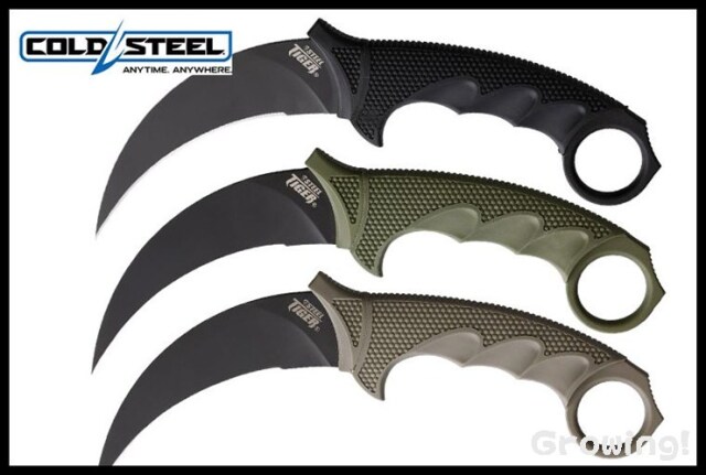 ナイフショップ グローイング！□ねじり カランビット鍛造ナイフ