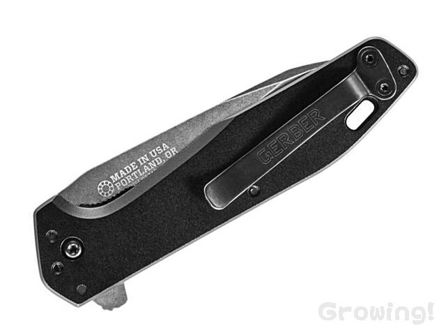 ガーバー 折りたたみ式ナイフ ブラック シルバー USA ナイフショップ グローイング！□GERBER【ガーバー】□ ファースト