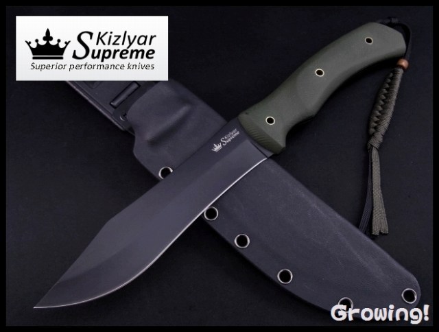 ナイフショップ グローイング！□大型サバイバルナイフ ブラック