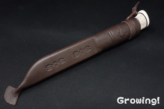 KELLAM KNIVES [PoleStar] 炭素鋼材 希少トナカイ角ハンドル　本刃付済　新品 ナイフショップ グローイング！□KELLAM KNIVES【ケラム