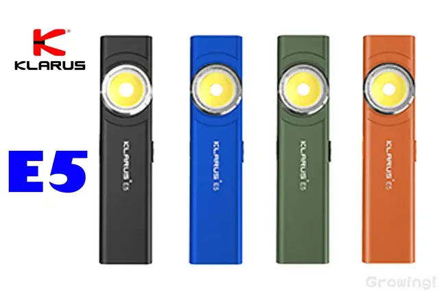 KLARUS【クラルス】■ 「E5」 EDC LEDフラッシュライト【600ルーメン】【充電式】【IPX4】クリップ マグネット USB-C バージョンアップ 進化版モデル