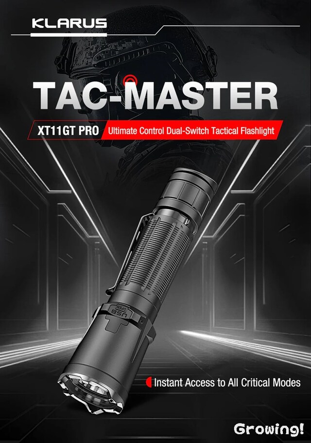 クラルス　KLARUS XT11GT RRO シュアファイア ナイフショップ グローイング！□KLARUS【クラルス】□ 「XT11GT PRO
