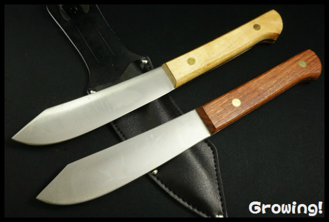 PK883 アートハンティングナイフ　ディスプレイ Rustic Wood Magnetic Single Pocket Knife Display Stand