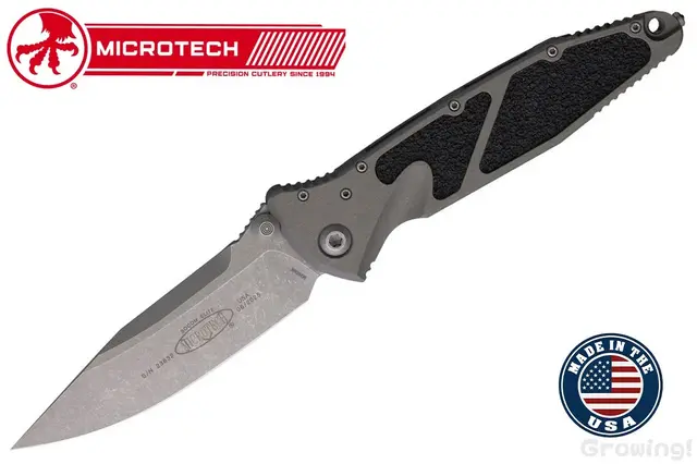Microtech【マイクロテック】■ ソーコム エリート【M390MK】【グレー アルミニウム】SOCOM ELITE  160-10 APNC 折りたたみ アメリカ製 【配送料無料】