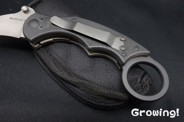 ナイフショップ グローイング！□MaxVenom【マックスベノム