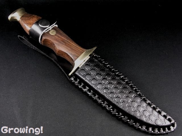 ナイフショップ グローイング！□パキスタン ボウイ・ハンター ウッド