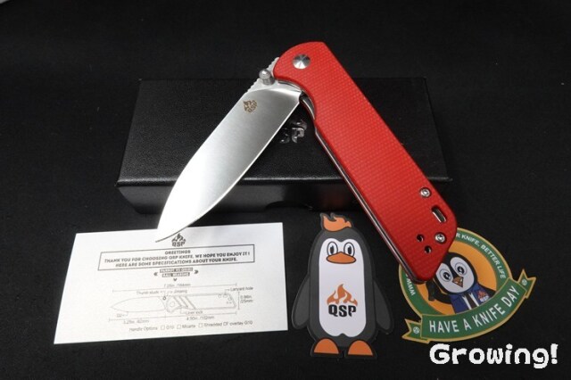 ナイフショップ グローイング！□QSP□ パロット 【D2】【レッドG-10