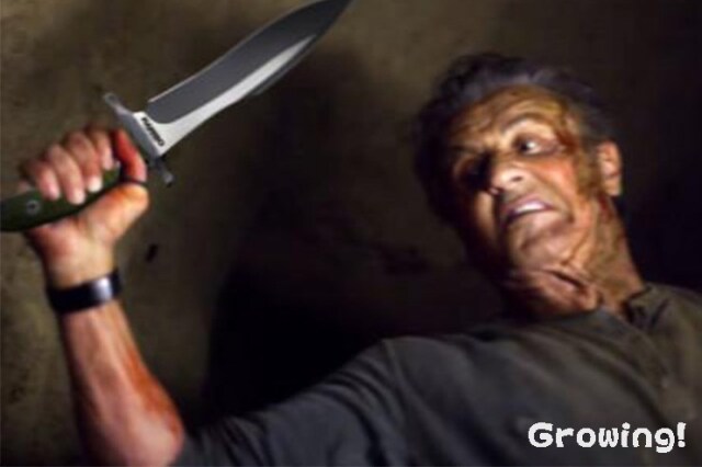 ナイフショップ グローイング！□ランボー5 ラストブラッド ハート  