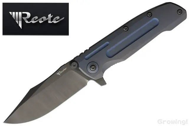 Reate knives【リアートナイフ】■ 「9D-V2」【154CM】【フリッパー】【ブロンズブルー チタニウム】折りたたみ 【配送料無料】