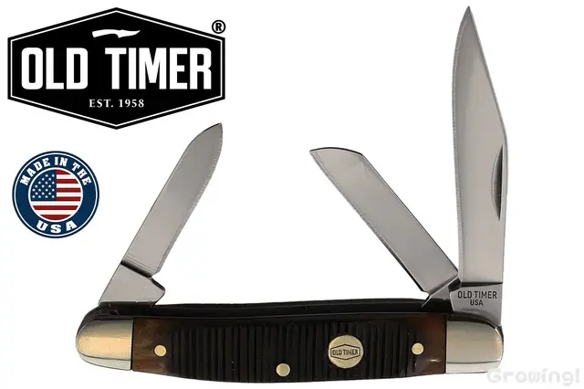 SCHRADE【シュレード】■ 「OLD TIMER」ブレード3枚 ジェネレーショナル 34 OTG【1095HC】【ボーン】折りたたみ アメリカ製