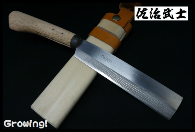 Amazon | 五十嵐刃物工業 鋼典 鋼付 地型鉈 コブ付 木鞘 180mm C