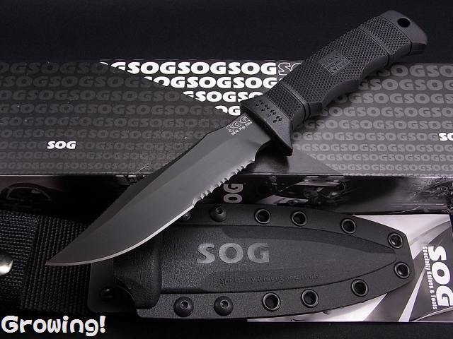 SOG スペシャリティ 癒し ナイフ EDM.WA. レザーシース