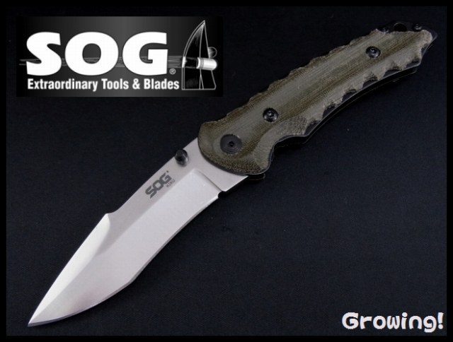ナイフショップ グローイング！□SOG【ソグ】□ KIKU Folder 松田菊男