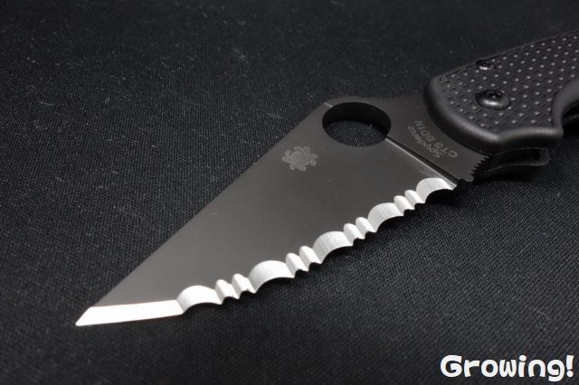 スパイダルコ　パラミリタリー3 Para3 Frn ブラック ナイフショップ グローイング！□Spyderco【スパイダルコ