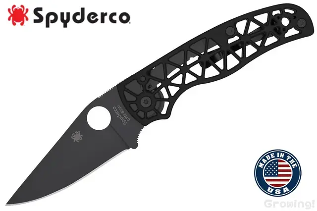 Spyderco【スパイダルコ】■ 「エッジラティ」【CPM-S30V】【コンプレッションロック】【アルミニウム】Edgerati C266BKALBKP 折りたたみ アメリカ製  【配送料無料】