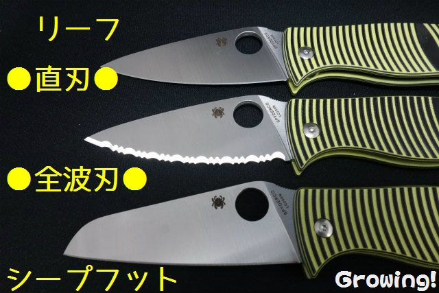 ナイフショップ グローイング！□Spyderco【スパイダルコ  