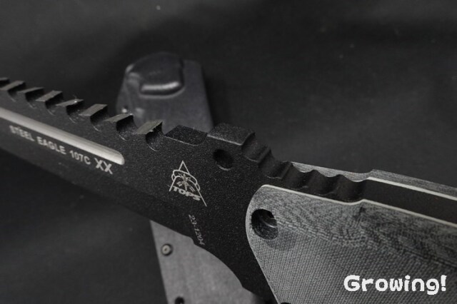 TOPSナイフ　BESTブラックイーグルストライクチーム B.E.S.T. Black Eagle Strike Team Hunters Point - TOPS Knives