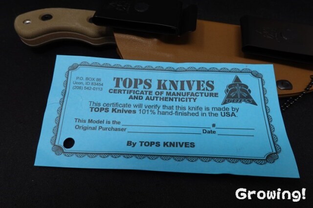 ナイフショップ グローイング！□TOPS【トップス】□ トム・ブラウン