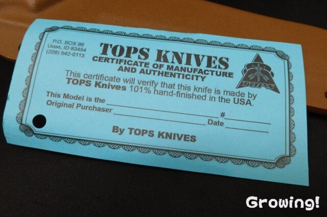 ナイフショップ グローイング！□TOPS【トップス】□ スチール