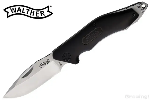 WALTHER【ワルサー】■ BNK-5【440C】【ウッド】折りたたみ アウトドア キャンプ フォールディングナイフ
