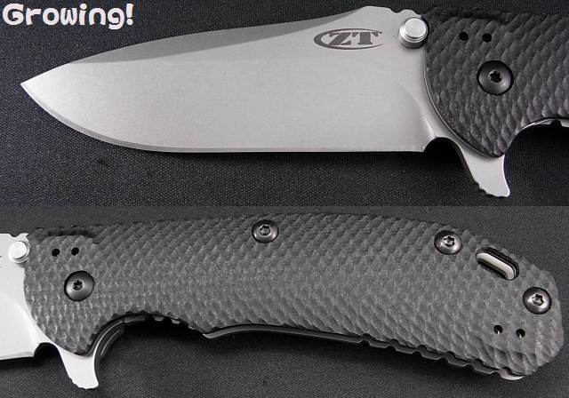 フォールディングナイフ　ZT ナイフショップ グローイング！□ZT【ゼロ トレランス
