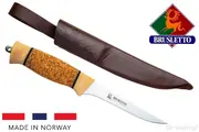 BRUSLETTO【ブルスレット】■ フィスケルン フィレナイフ【12C27】【コルク】BO10105 ノルウェー製 伝統ナイフ FISKERN フィックスド