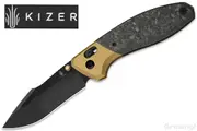 KiZER【カイザー】■ 「スタッフィ」 【S45VN】【クラッチロック】【ゴールド チタニウム カーボンファイバー】Staffi 3695A1 折りたたみ 【配送料無料】