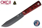 TOPS【トップス】■ オンタリオ「XLハンター」ブラック【1095カーボン】【レッド マイカルタ】Ontario XL Hunter フルタング フィックスド アメリカ製 【配送料無料】
