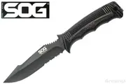 SOG【ソグ】■ SEAL Strike コンバット 【ブラック】【AUS-8】【DXシース(ブラック）】【ファイヤースターター】シール ストライク フィックスド シースナイフ
