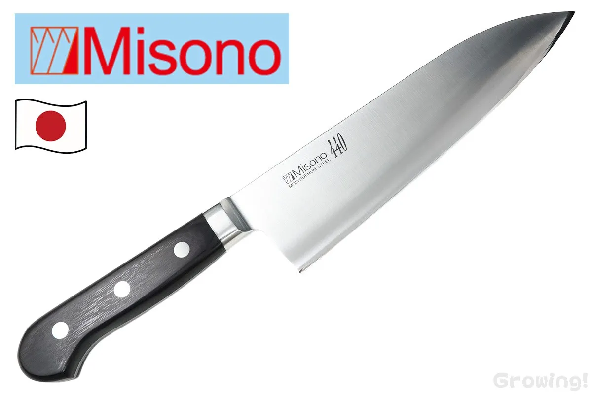 Misono【ミソノ】 ■ 440シリーズ No. 851【洋出刃】【210mm】【16Cr.MOLYBDENUM】 ステンレス包丁 フィックスド YODEBA 日本製 【配送料無料】