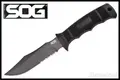 SOG【ソグ】■ SEAL Pup コンバットナイフ【AUS-8】【ブラック】【ハードプラ】シールパップ M37K フィックスド 【配送料無料】