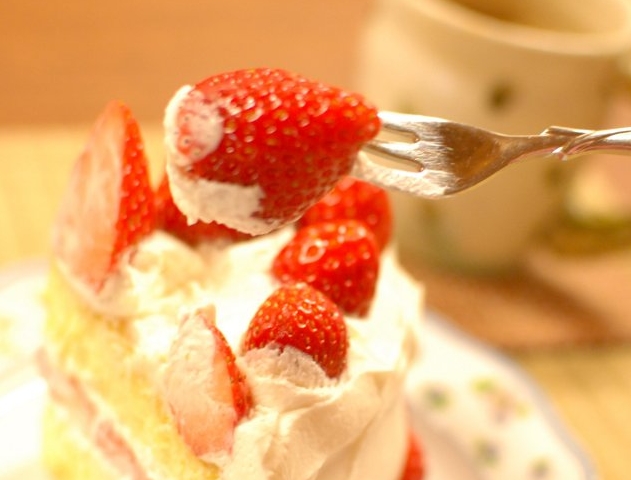 イチゴのケーキ