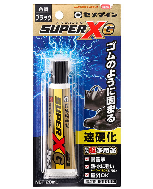 セメダイン 強力超多用途接着剤 スーパーXゴールド ブラック 20mL AX-271