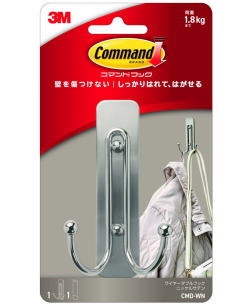 3M コマンドフック ニッケルサテン ダブルフック CMD-WN