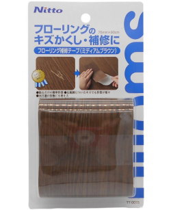 ニトムズ フローリング補修テープ ミディアムブラウン 75mm×90cm TT0015