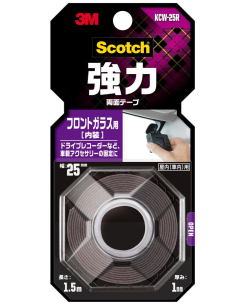 3Mスコッチ強力両面テープフロントガラス用KCW-25R