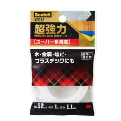 ３M（スリーエム）スコッチ超強力両面テープスーパー多用途（KPC-12）12mm×1ｍ
