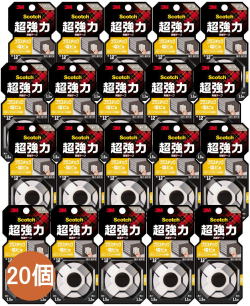 3Mスコッチ超強力両面テーププラスチック・塩ビ用KPL-12R小袋20巻入り