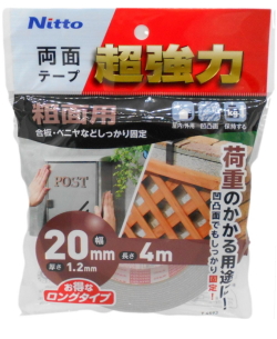 ニトムズ 超強力両面テープ 粗面用 幅20mm×長さ4m  T4593