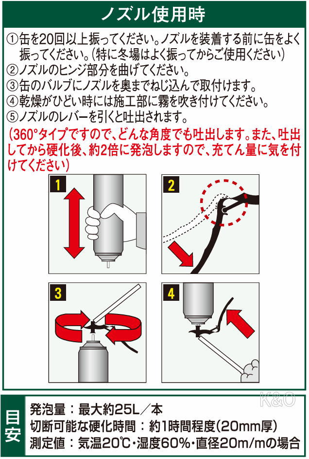 BDハイスペック発泡ウレタン 360度マルチ 515ml