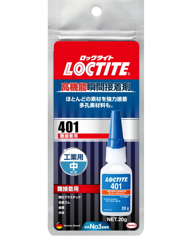 ロックタイト(LOCTITE) 高機能瞬間接着剤 <br>401 難接着用 20g LIC-401