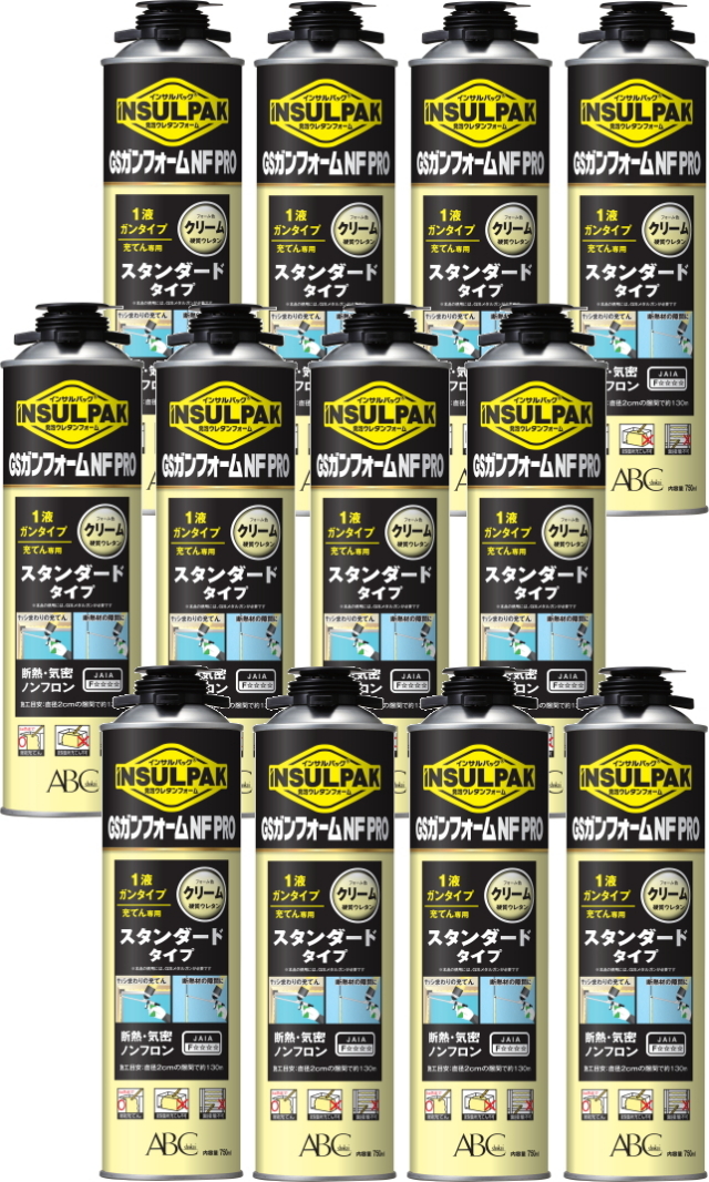 INSULPAK GSガンフォームNFPRO 12本セットインサルパック INSULPAK GSガンフォームNFPRO 12本セットインサルパック