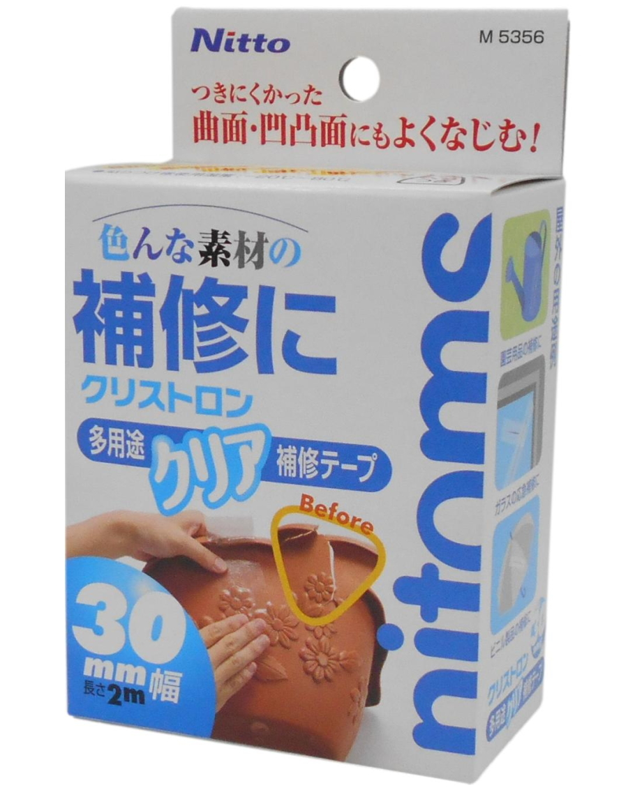 ニトムズ クリストロン 多用途クリア補修テープ 幅30mm×長さ2m M5356