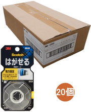 3M スコッチ はがせる両面テープ  強力固定30mm×1.5m KRK-30 ケース20個入り