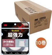 3M超強力両面テープタイル表面用幅19mm×長さ4mSST-19R小箱10巻入り
