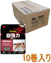 3M超強力両面テープ粗面素材用幅19mm×長さ10mPRO-19R小箱10巻入り