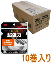 3Mスコッチ超強力両面テープ金属・一般材料用幅19mm×長さ4mSKD-19R小箱10巻入り