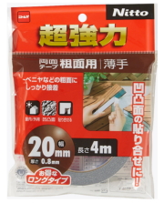 ニトムズ 超強力両面テープ 粗面用 薄手 幅20mm×長さ4m  T4603
