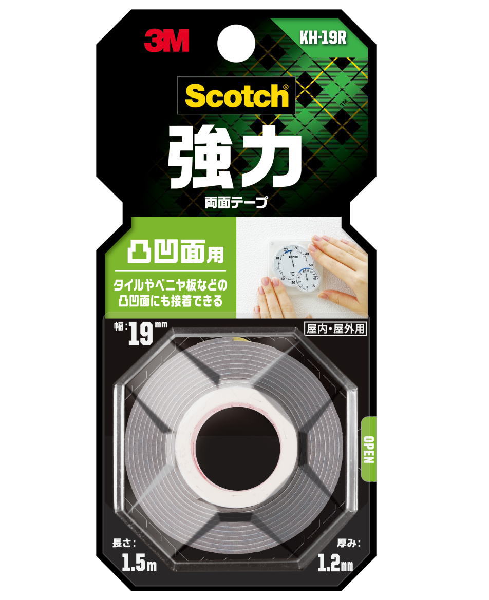 3Mスコッチ強力両面テープ凹凸面用KH-19R
