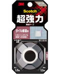 3Mスコッチ超強力両面テープタイル表面用幅12mm×長さ1.5mKST-12R